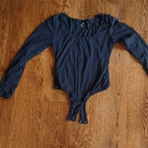 Pinky Black Long Sleeve Bodysuit